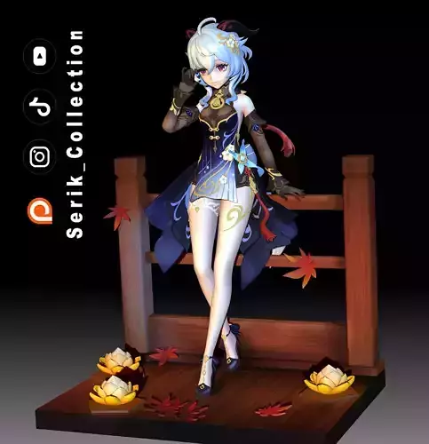 GANYU TWILIGHT BLOSSOM GENSHIN IMPACT 3D print model