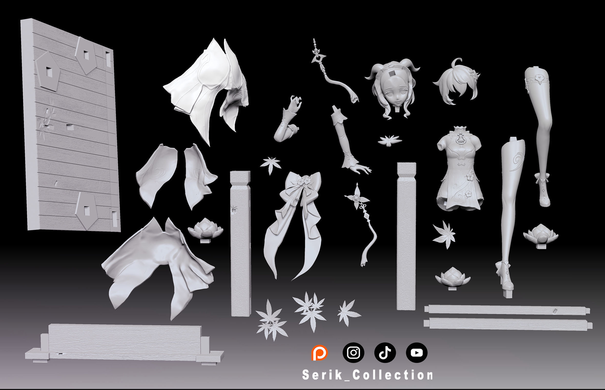 GANYU TWILIGHT BLOSSOM GENSHIN IMPACT 3D print model_5