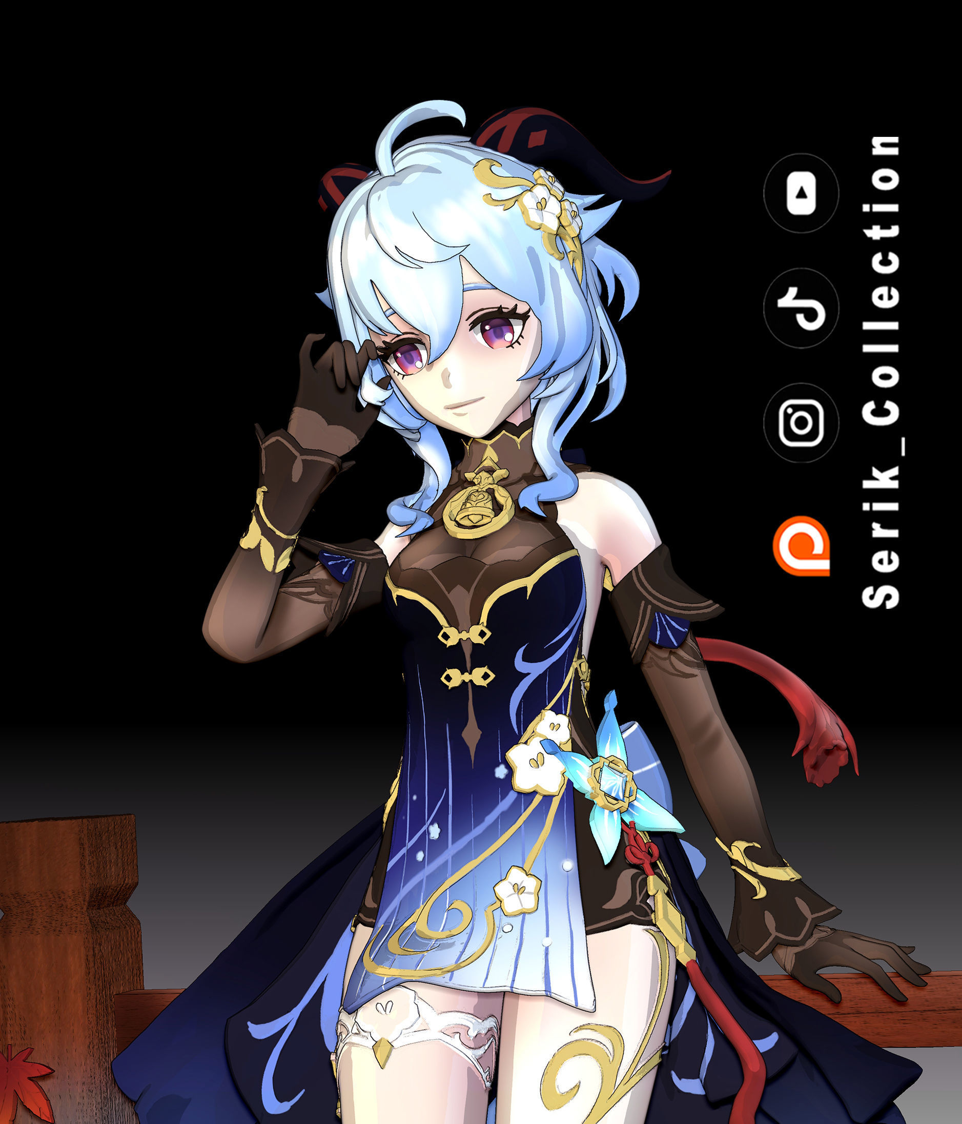 GANYU TWILIGHT BLOSSOM GENSHIN IMPACT 3D print model_1