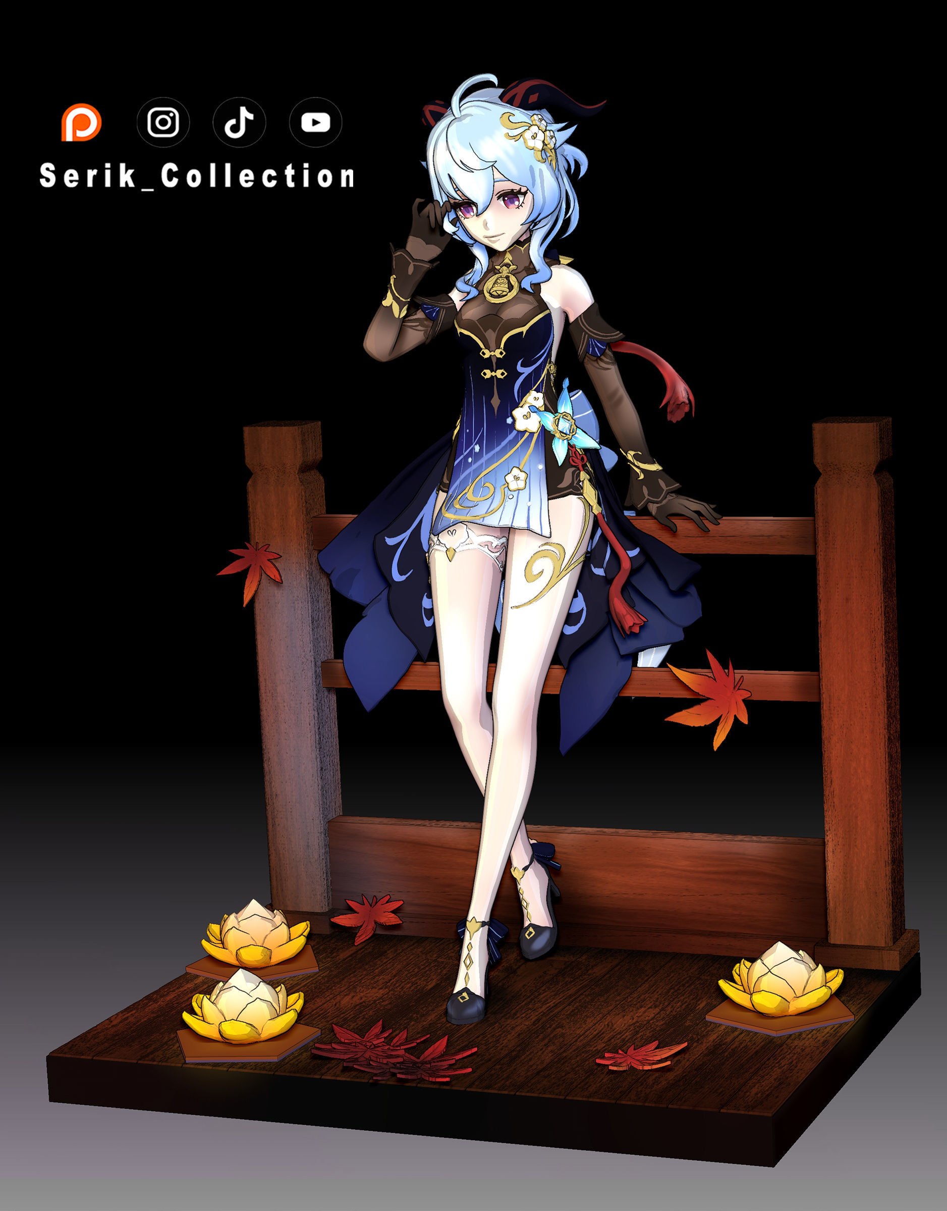 GANYU TWILIGHT BLOSSOM GENSHIN IMPACT 3D print model_3