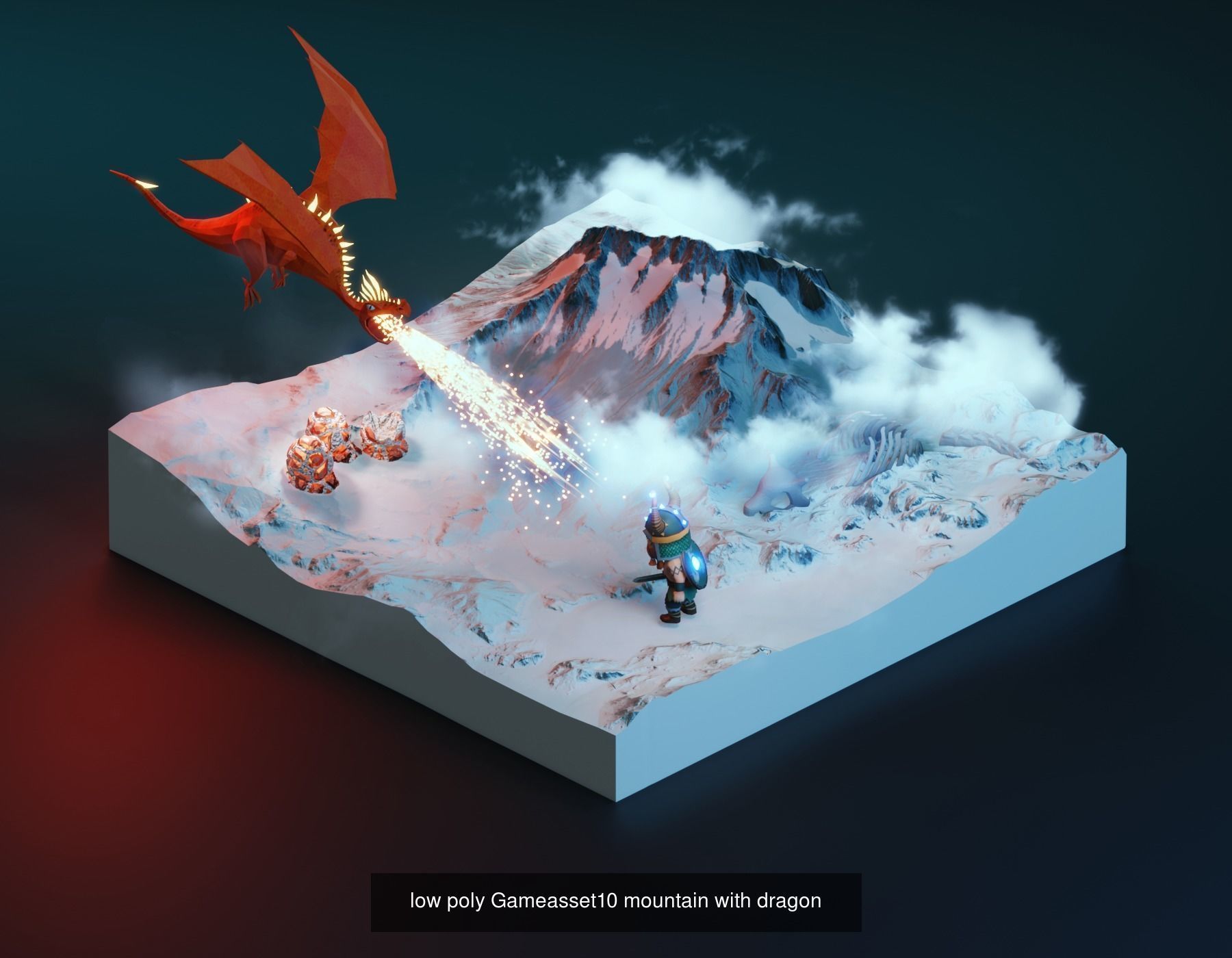 Low poly game environment 3D Model Collection_9