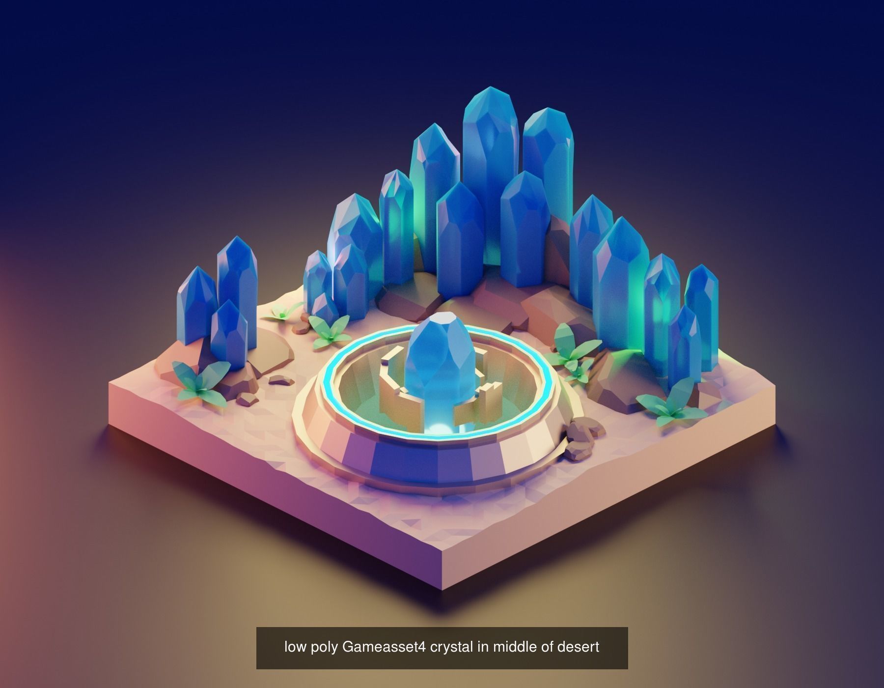 Low poly game environment 3D Model Collection_1
