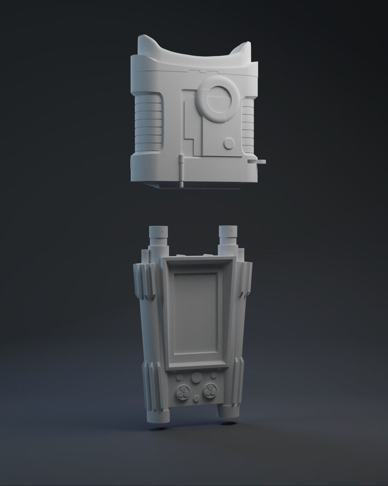 Clone Binocs and Data Pad One-Twelfth Scale 3D print model_2