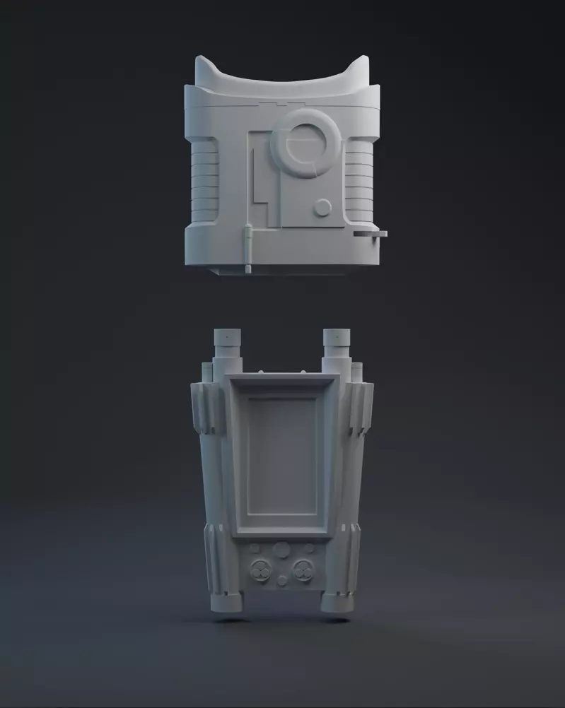 Clone Binocs and Data Pad One-Twelfth Scale 3D print model_0