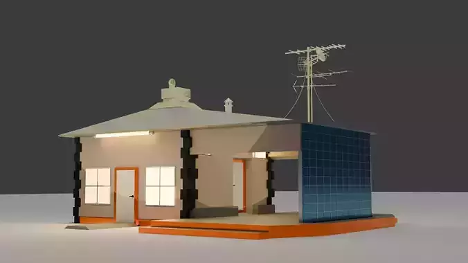 Mini Casa autosustentable   3D model