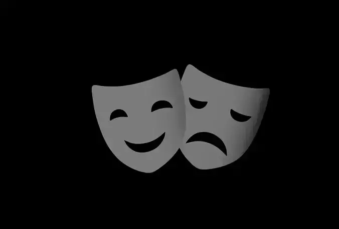 Comedy Mask 3D model