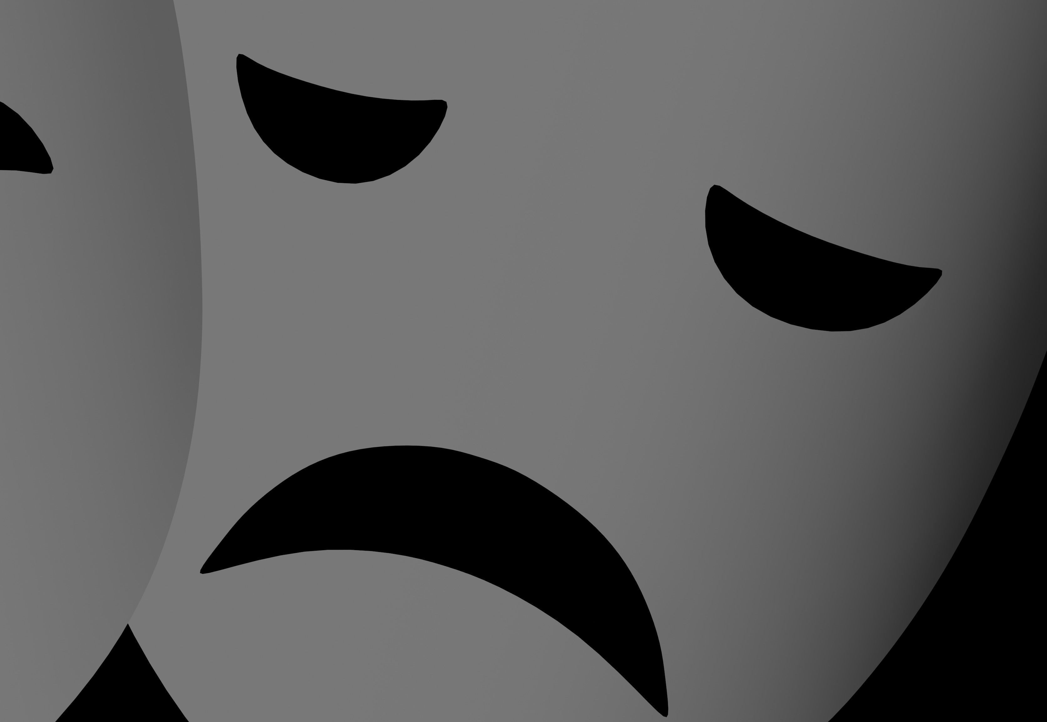 Comedy Mask 3D model_7
