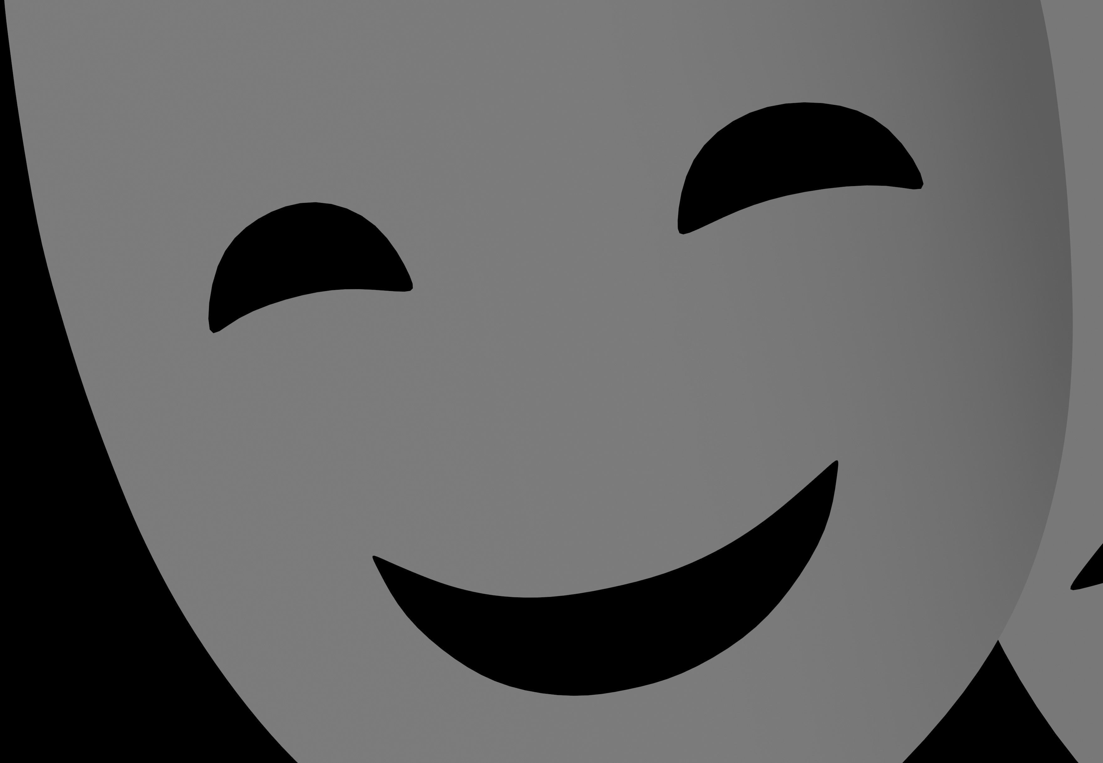 Comedy Mask 3D model_6