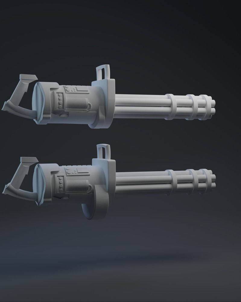 ARC Trooper Rotary Blaster One-Twelfth Scale 3D print model_2