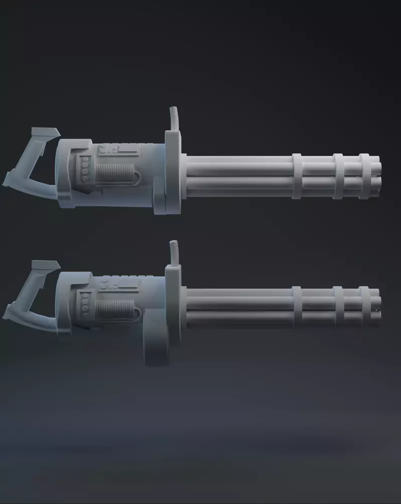 ARC Trooper Rotary Blaster One-Twelfth Scale 3D print model_0