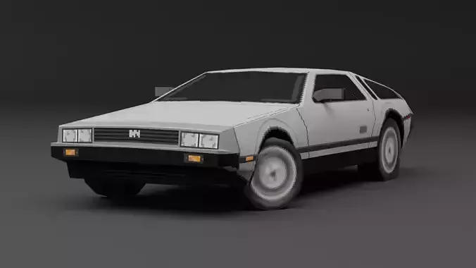 Delorean DMC 12 PS1 style