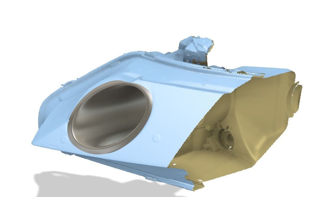 Civic Sedan 2007 Headlight Air Duct 3D print model_1