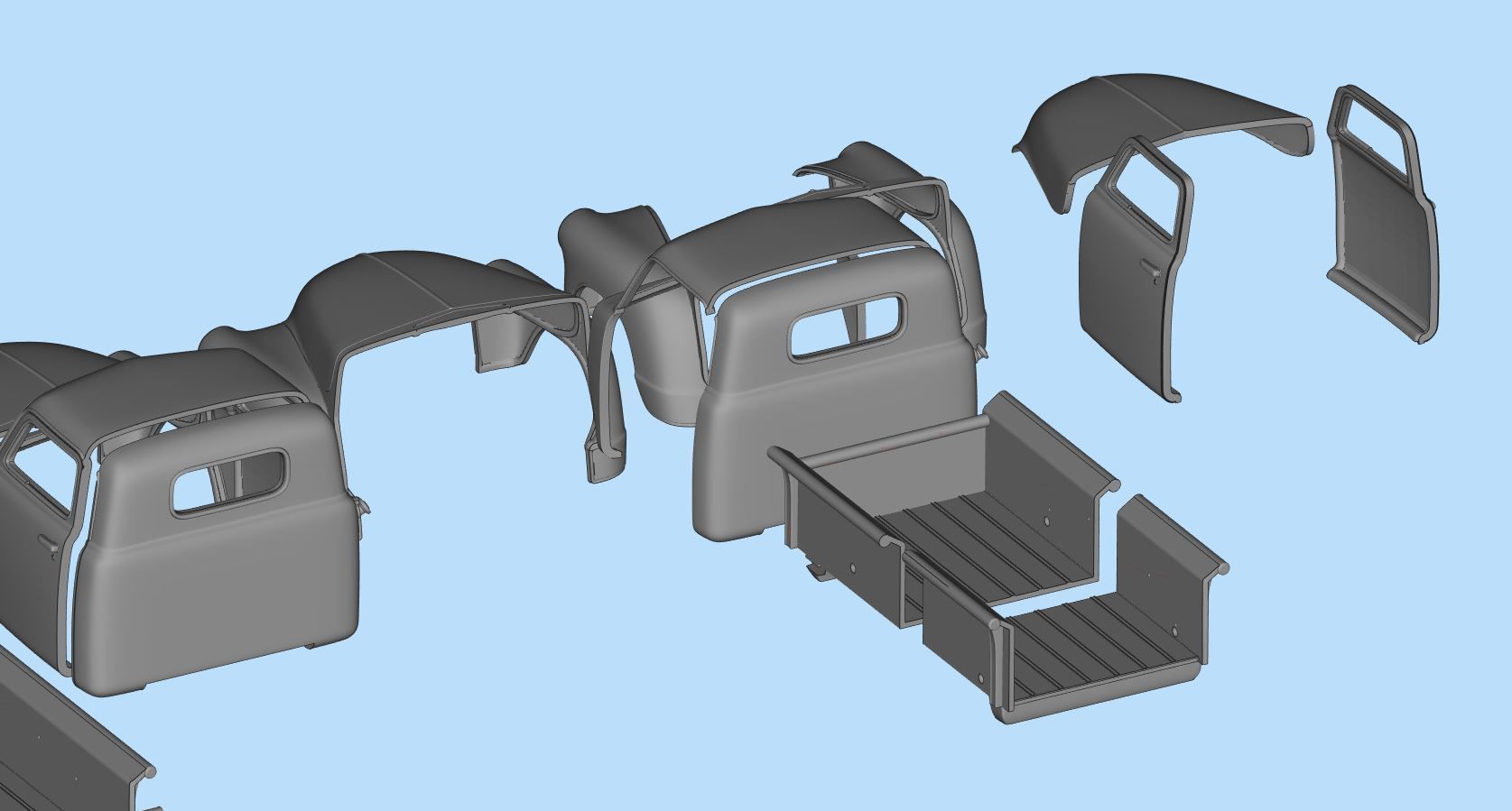 1951 Pickup 3100 3d printed Cars Old pickup 3D print model_16