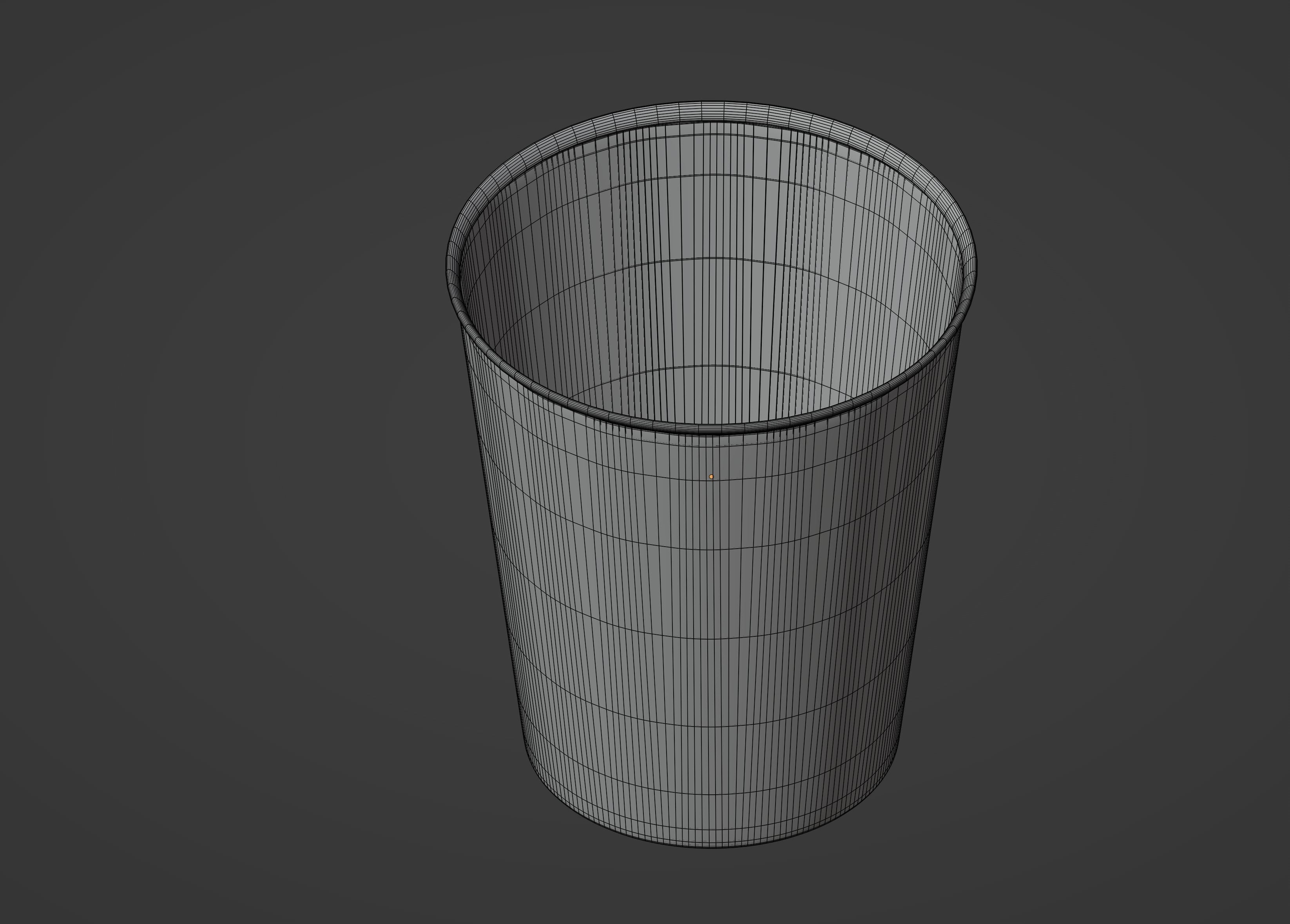 Round Popcorn Bag 3D model_13