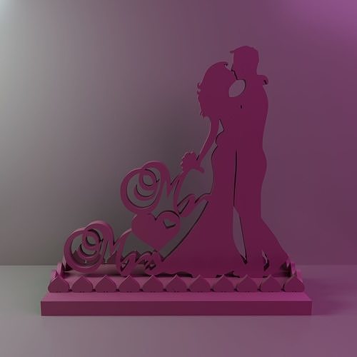 couples-decoration-desk 3D print model