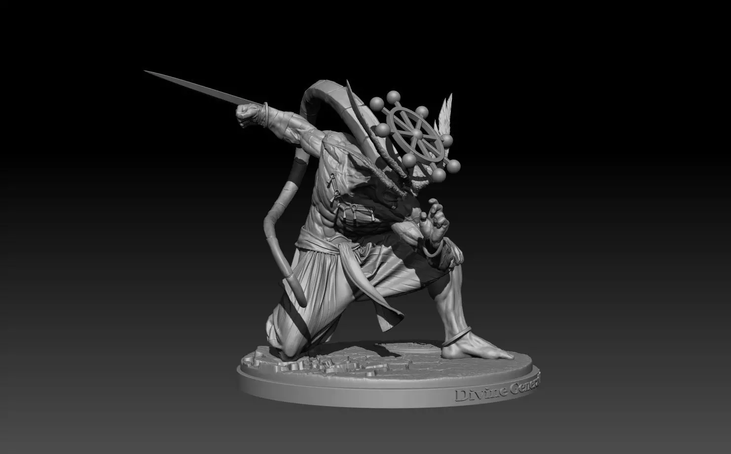 Divine general Mahoraga 3D print model