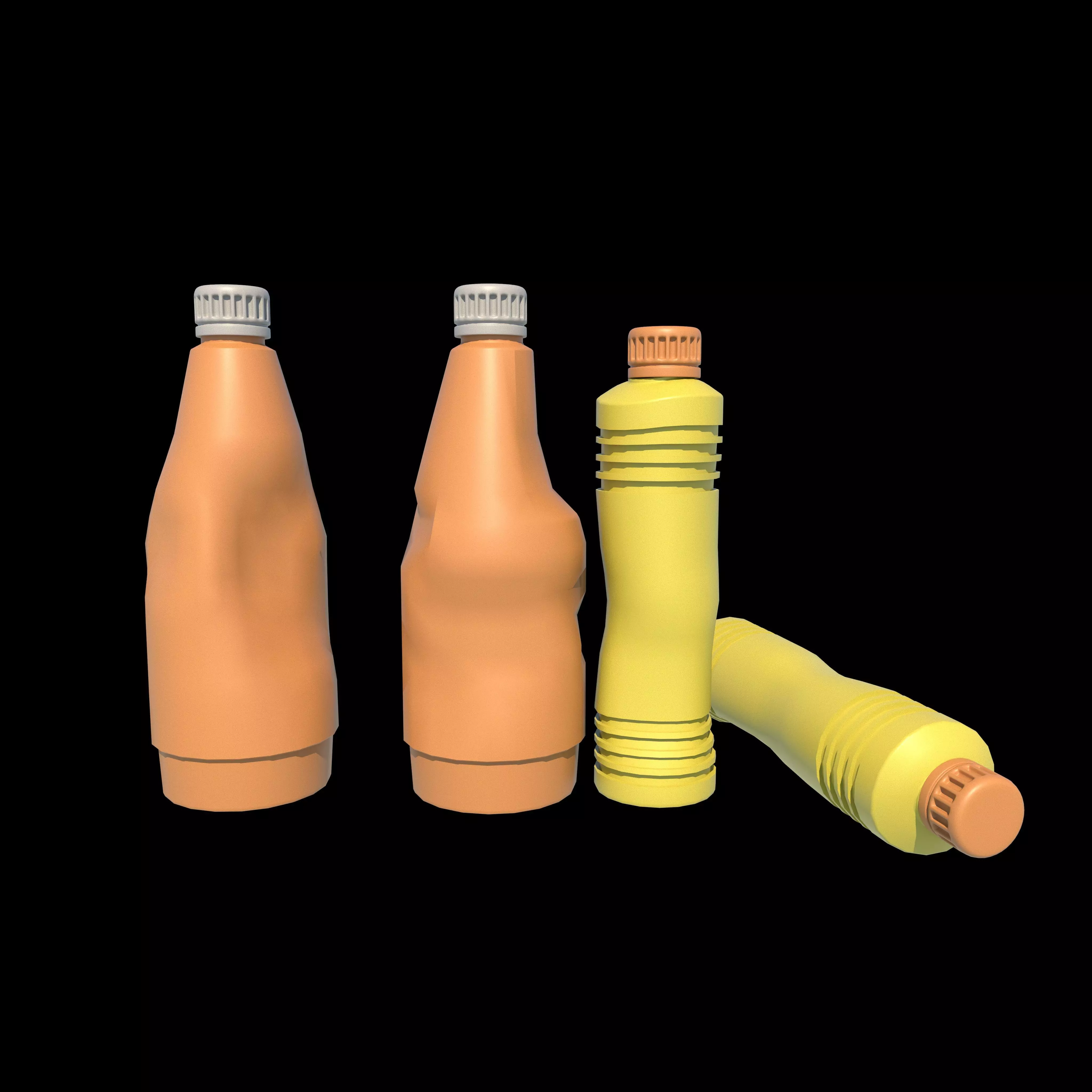 bottle Low-poly 3D model
