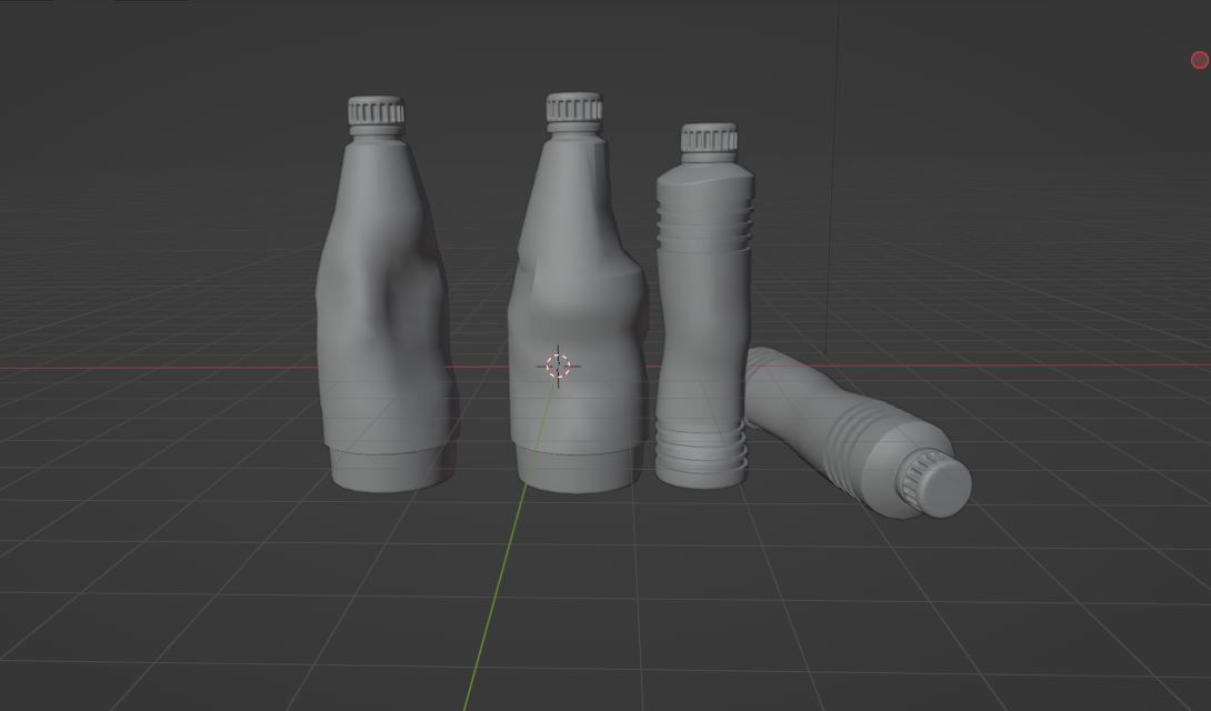 bottle Low-poly 3D model