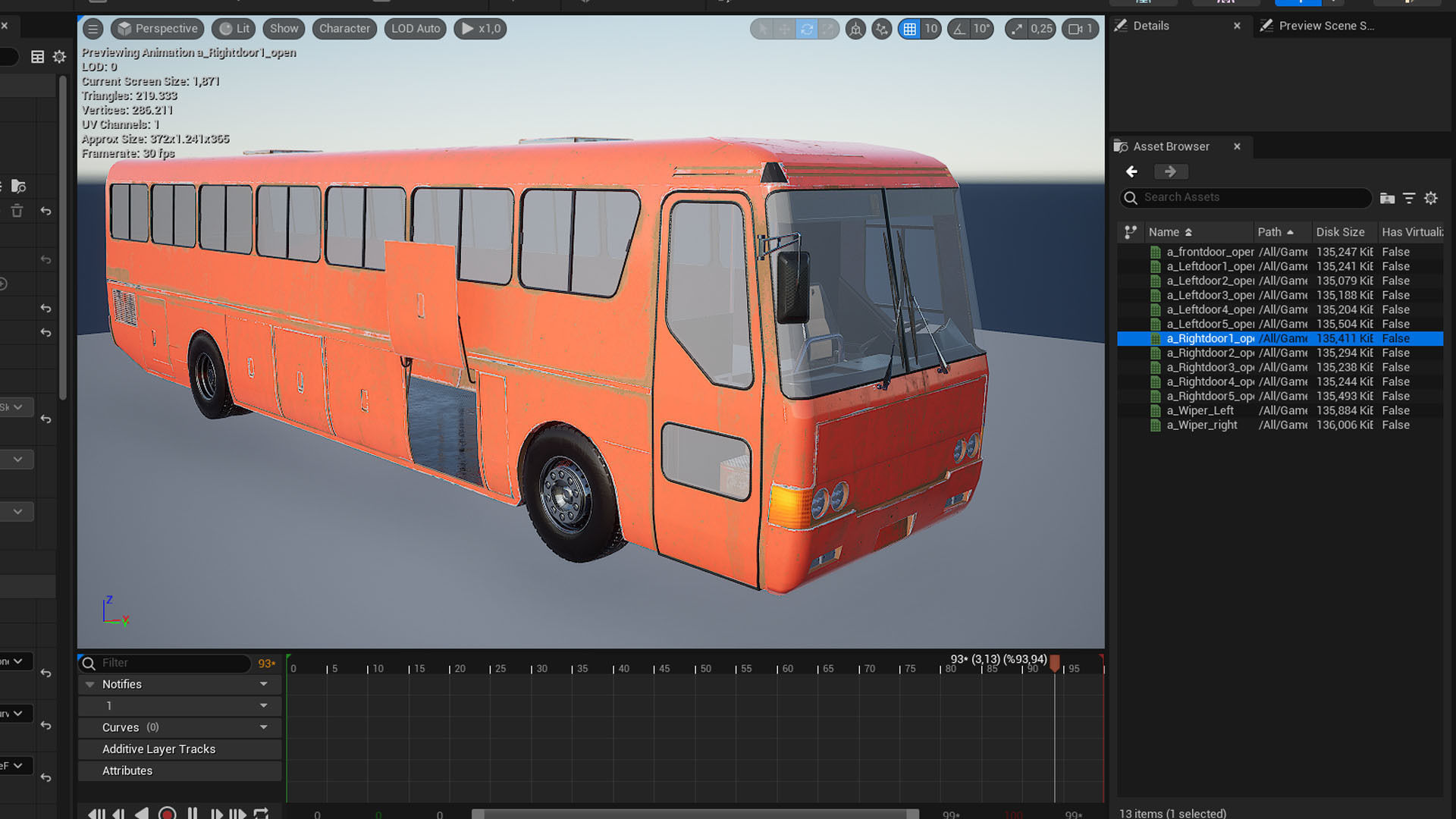 Levo Bus 400 - Unreal Engine Project Low-poly 3D model_3