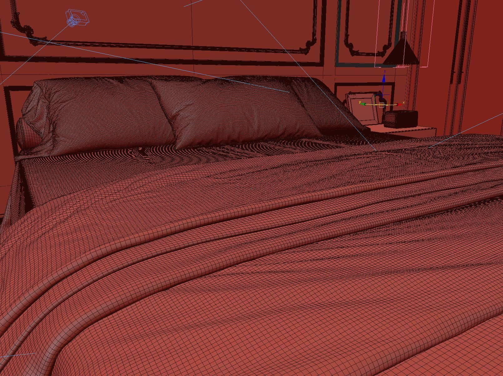 Cozy Bedroom Interior Scene 016 3D model_14