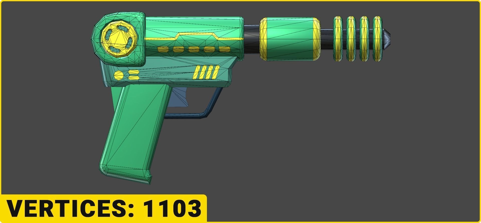 Toon SciFi Guns Bundle - 47 Low Poly Guns Low-poly 3D model_42