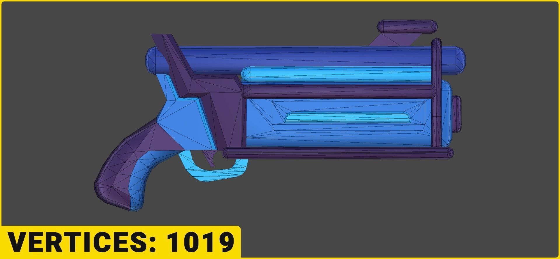 Toon SciFi Guns Bundle - 47 Low Poly Guns Low-poly 3D model_2