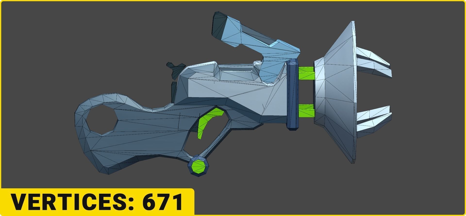 Toon SciFi Guns Bundle - 47 Low Poly Guns Low-poly 3D model_21