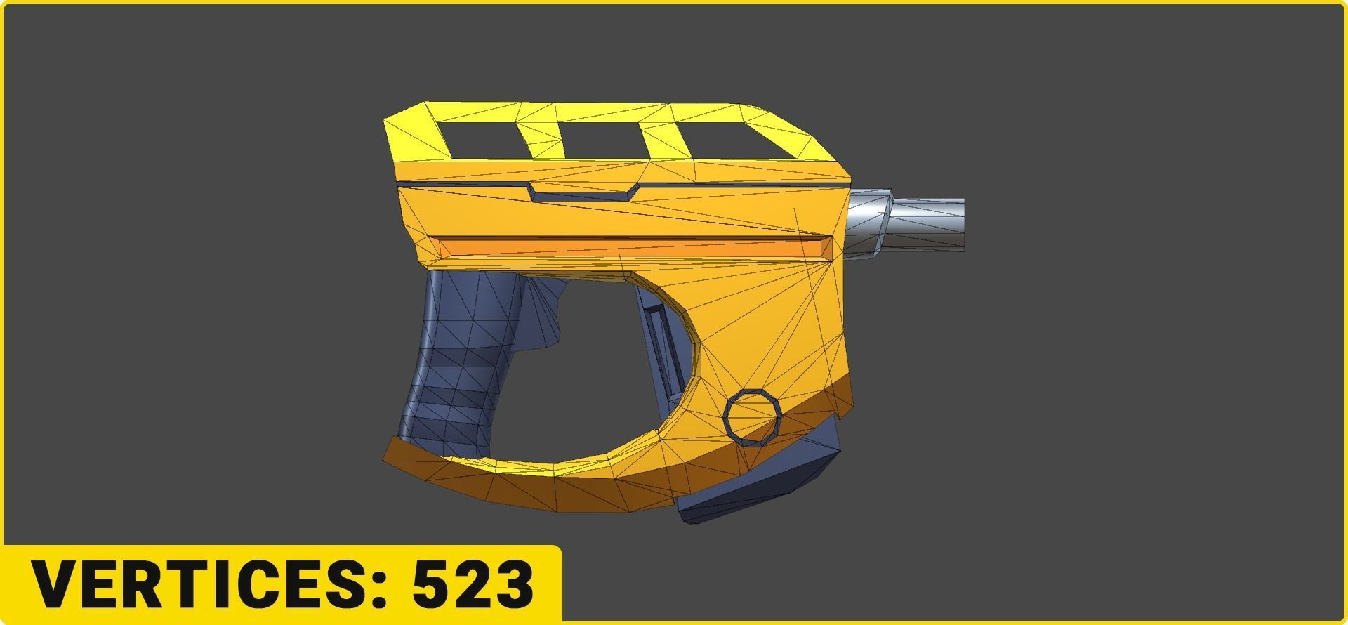 Toon SciFi Guns Bundle - 47 Low Poly Guns Low-poly 3D model_24