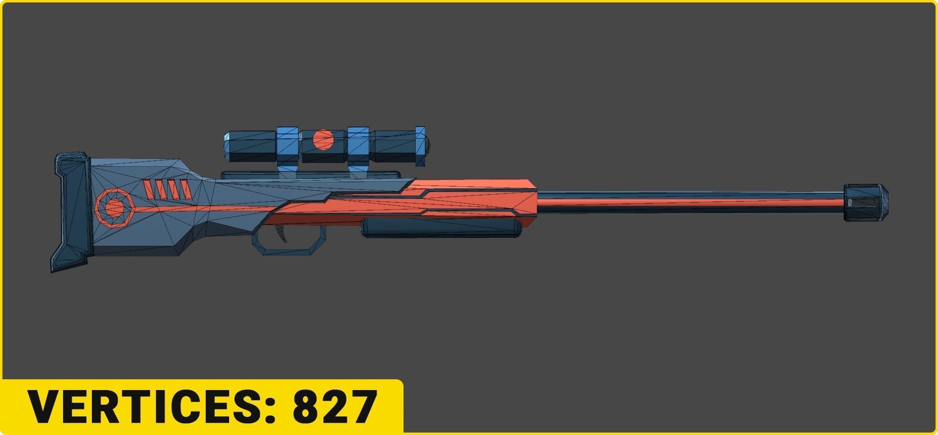 Toon SciFi Guns Bundle - 47 Low Poly Guns Low-poly 3D model_44