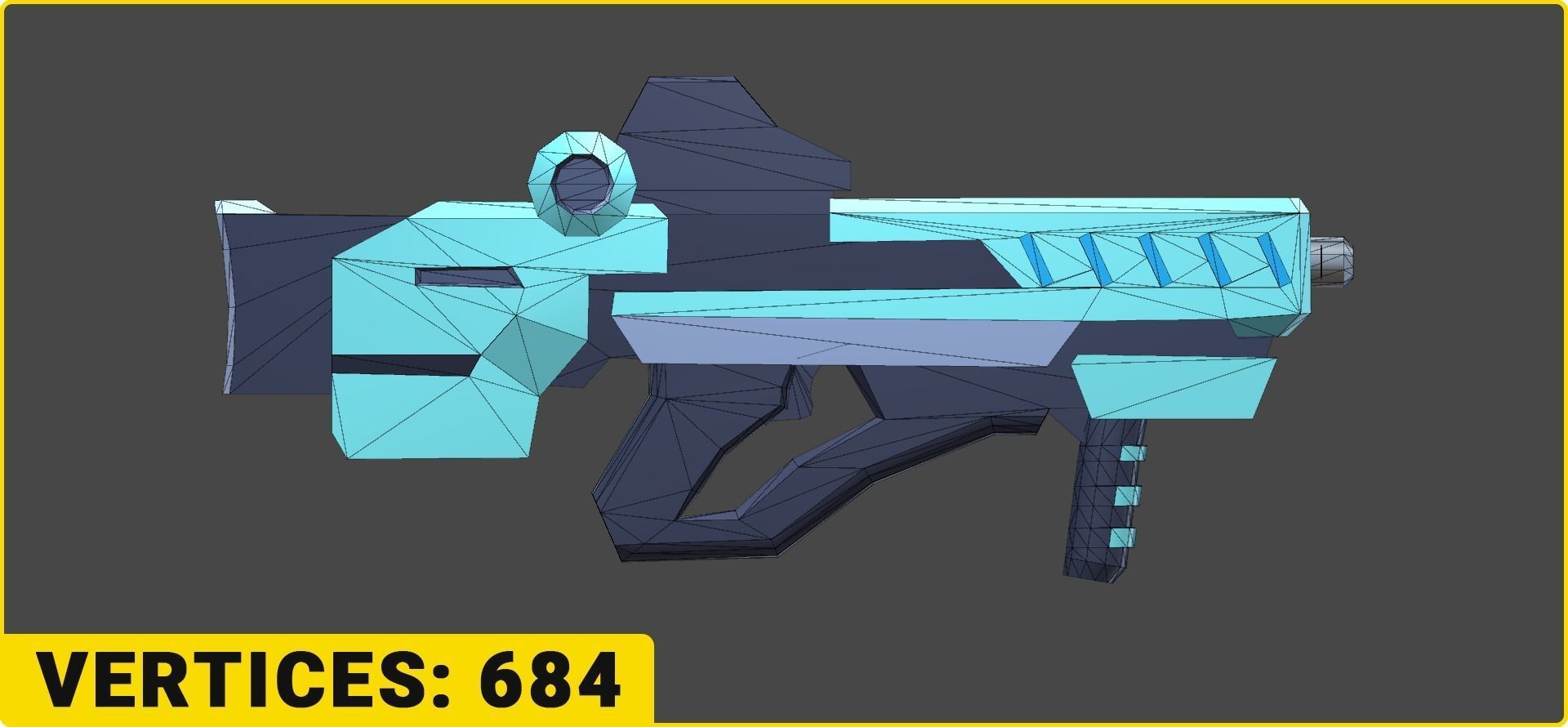 Toon SciFi Guns Bundle - 47 Low Poly Guns Low-poly 3D model_27