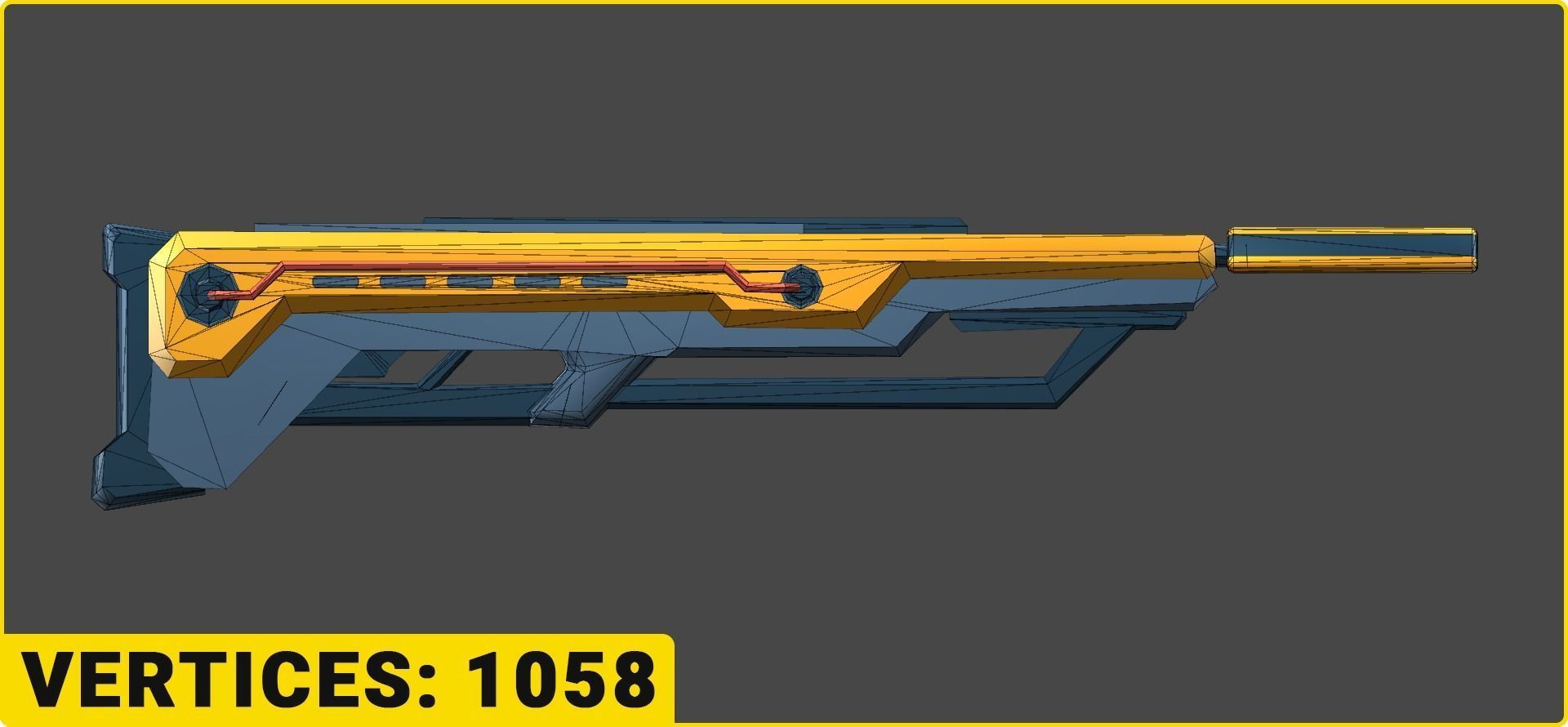 Toon SciFi Guns Bundle - 47 Low Poly Guns Low-poly 3D model_43