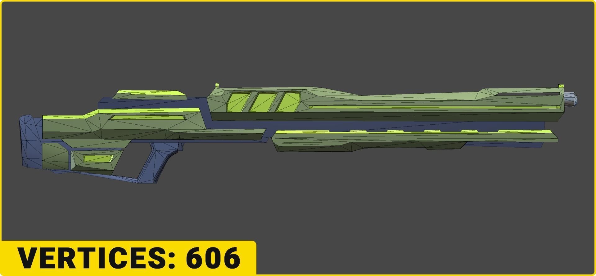 Toon SciFi Guns Bundle - 47 Low Poly Guns Low-poly 3D model_34