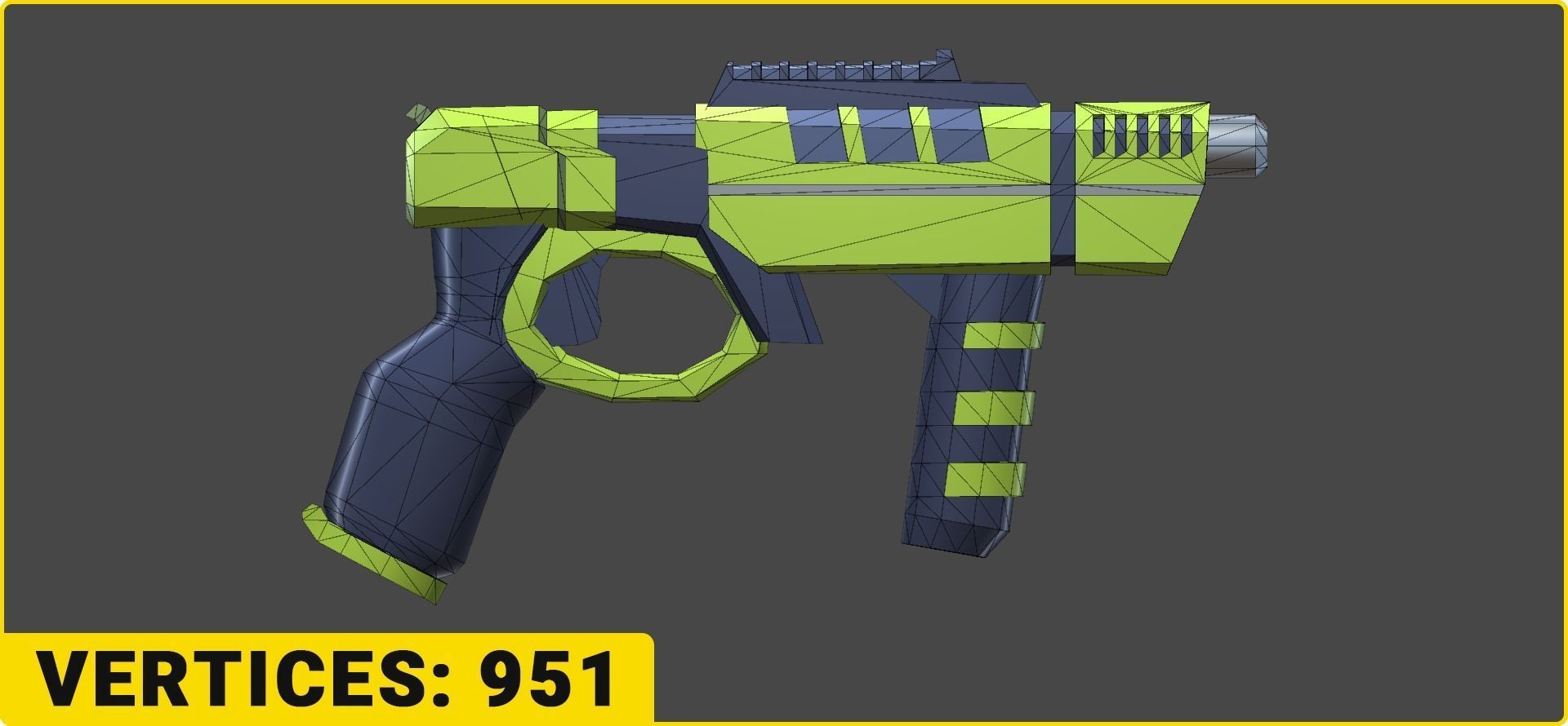 Toon SciFi Guns Bundle - 47 Low Poly Guns Low-poly 3D model_23