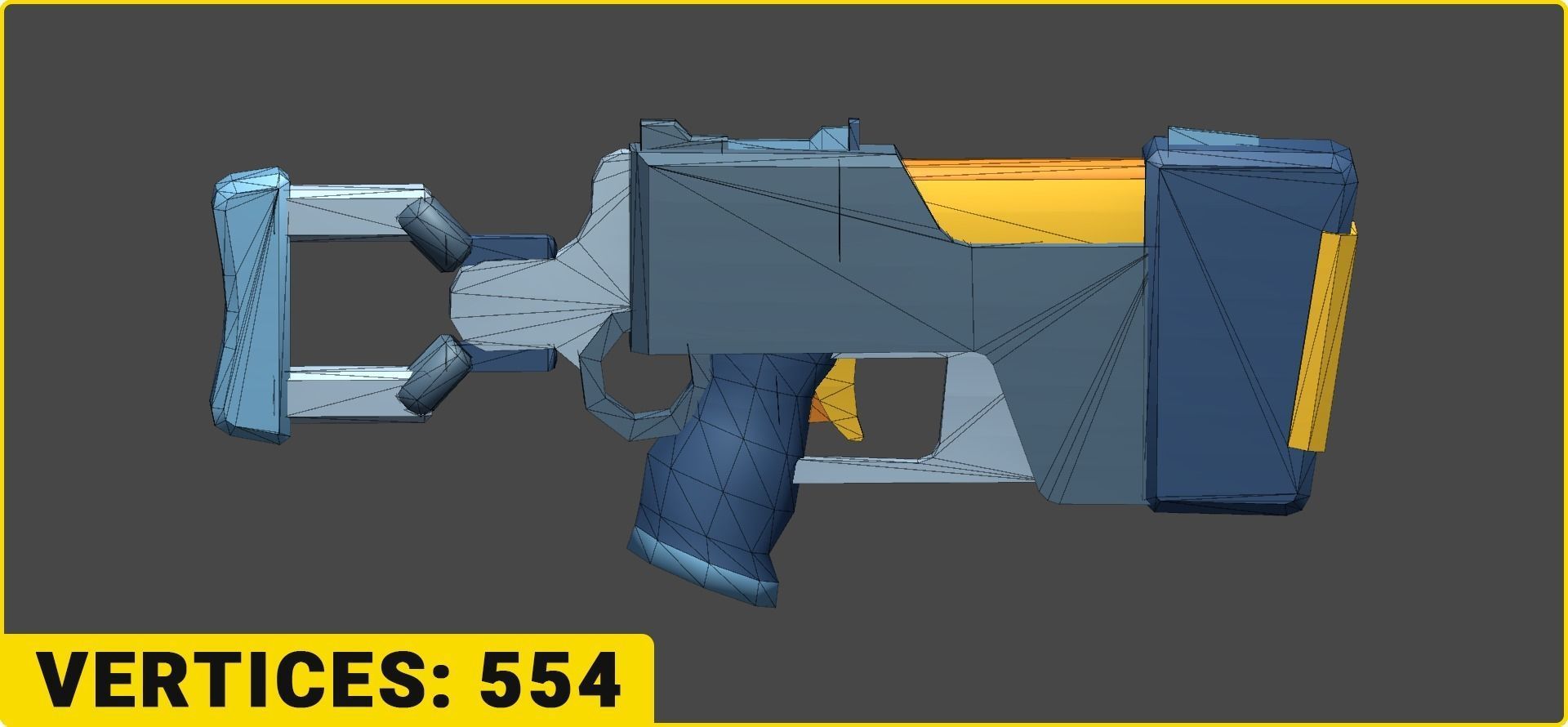 Toon SciFi Guns Bundle - 47 Low Poly Guns Low-poly 3D model_15