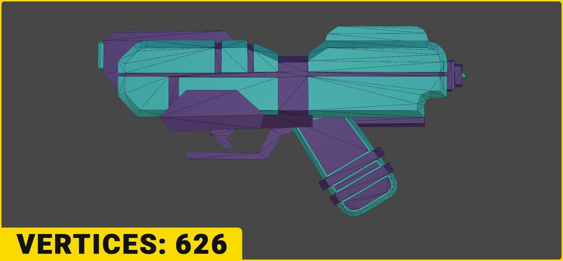 Toon SciFi Guns Bundle - 47 Low Poly Guns Low-poly 3D model_12