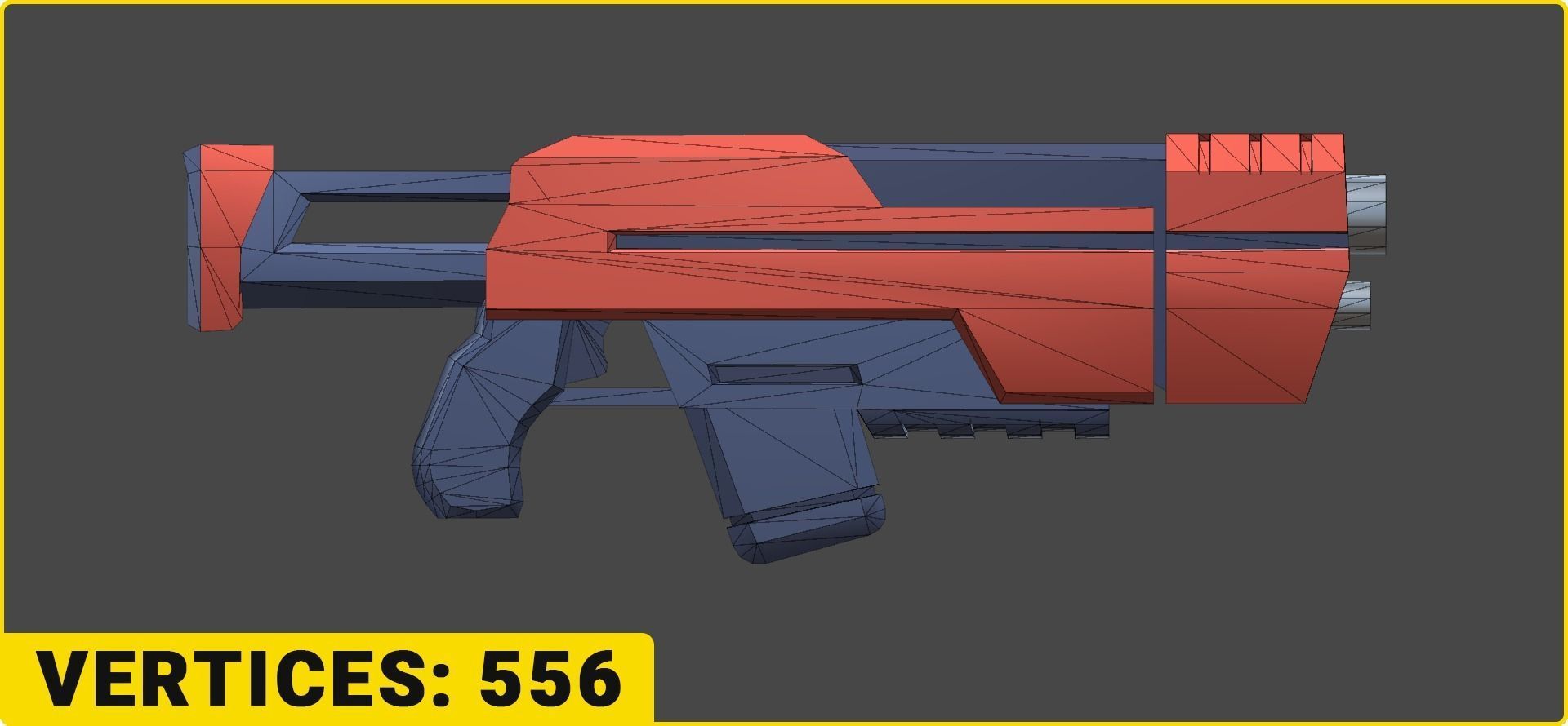 Toon SciFi Guns Bundle - 47 Low Poly Guns Low-poly 3D model_30