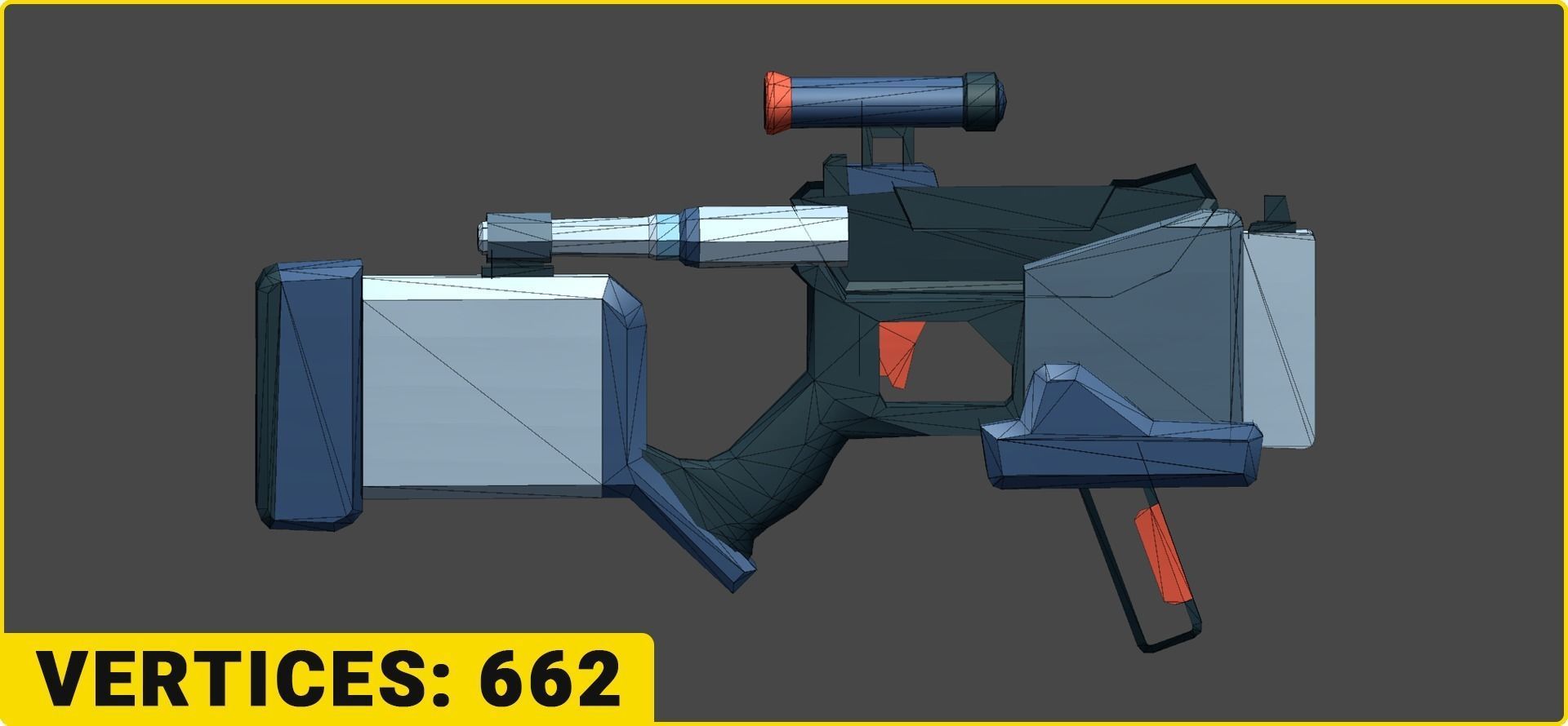Toon SciFi Guns Bundle - 47 Low Poly Guns Low-poly 3D model_22