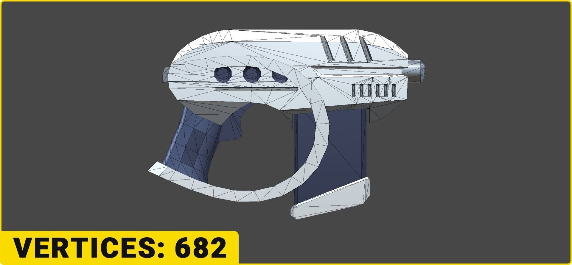 Toon SciFi Guns Bundle - 47 Low Poly Guns Low-poly 3D model_25