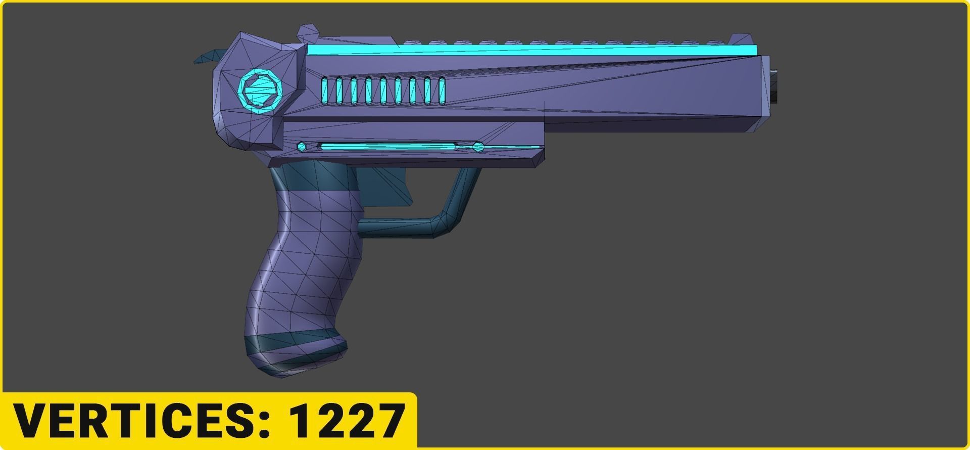 Toon SciFi Guns Bundle - 47 Low Poly Guns Low-poly 3D model_46