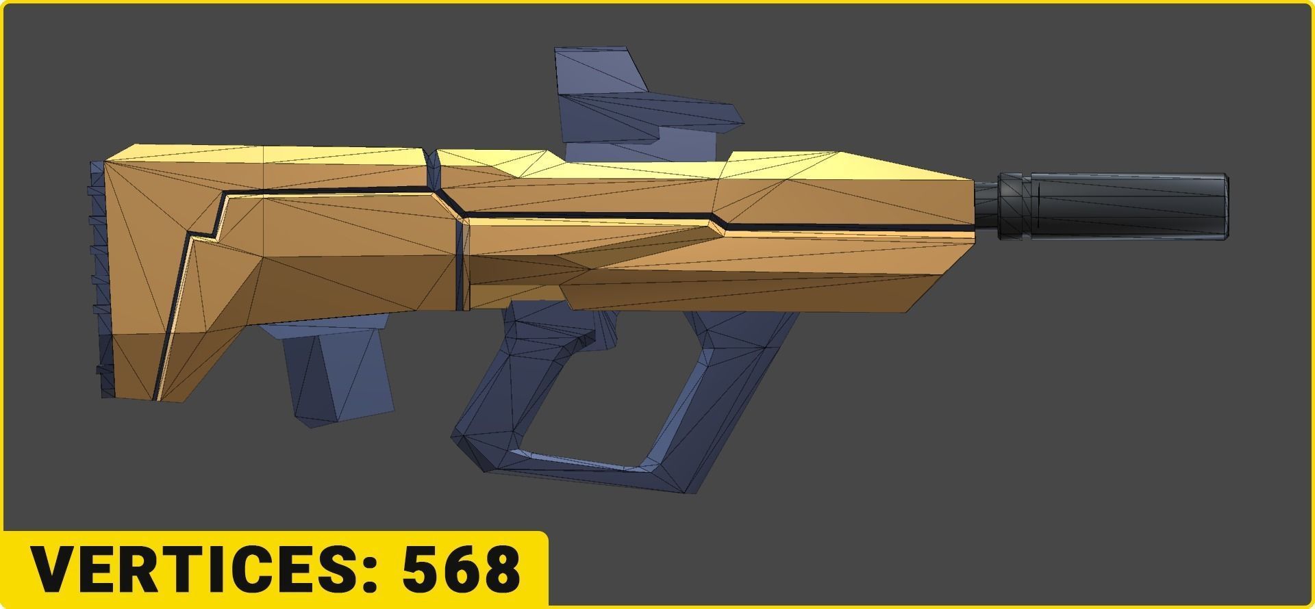 Toon SciFi Guns Bundle - 47 Low Poly Guns Low-poly 3D model_28