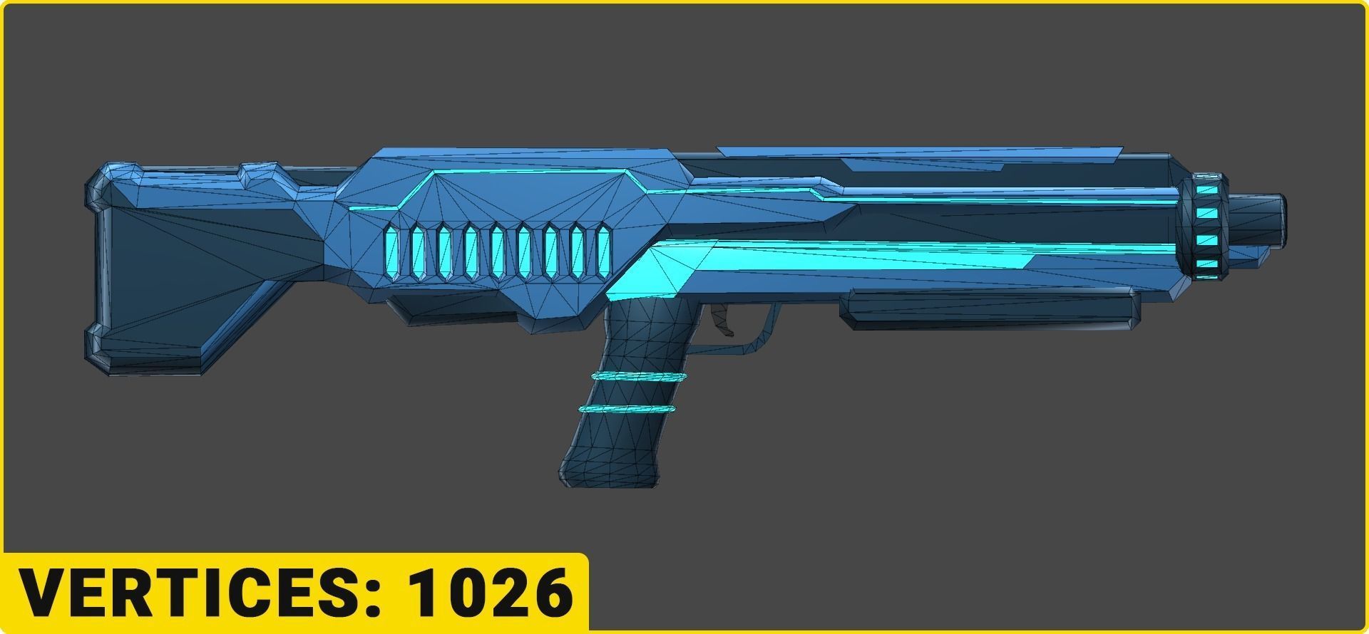 Toon SciFi Guns Bundle - 47 Low Poly Guns Low-poly 3D model_36