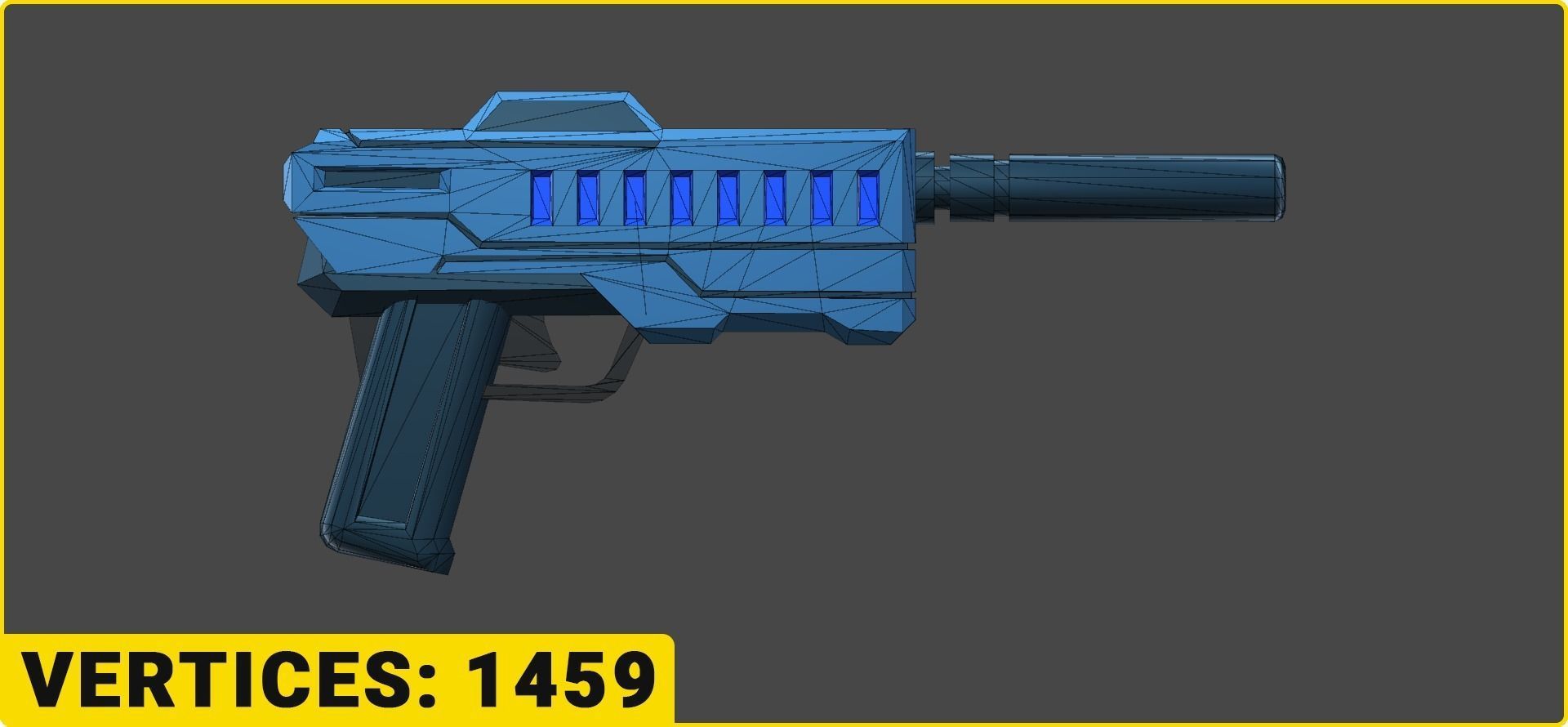 Toon SciFi Guns Bundle - 47 Low Poly Guns Low-poly 3D model_45