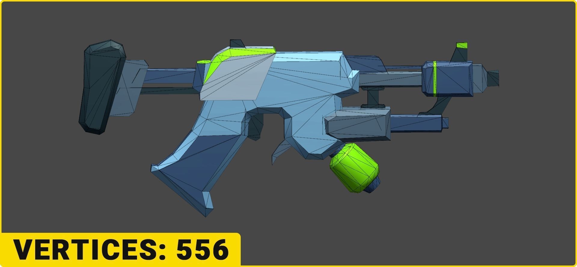 Toon SciFi Guns Bundle - 47 Low Poly Guns Low-poly 3D model_19