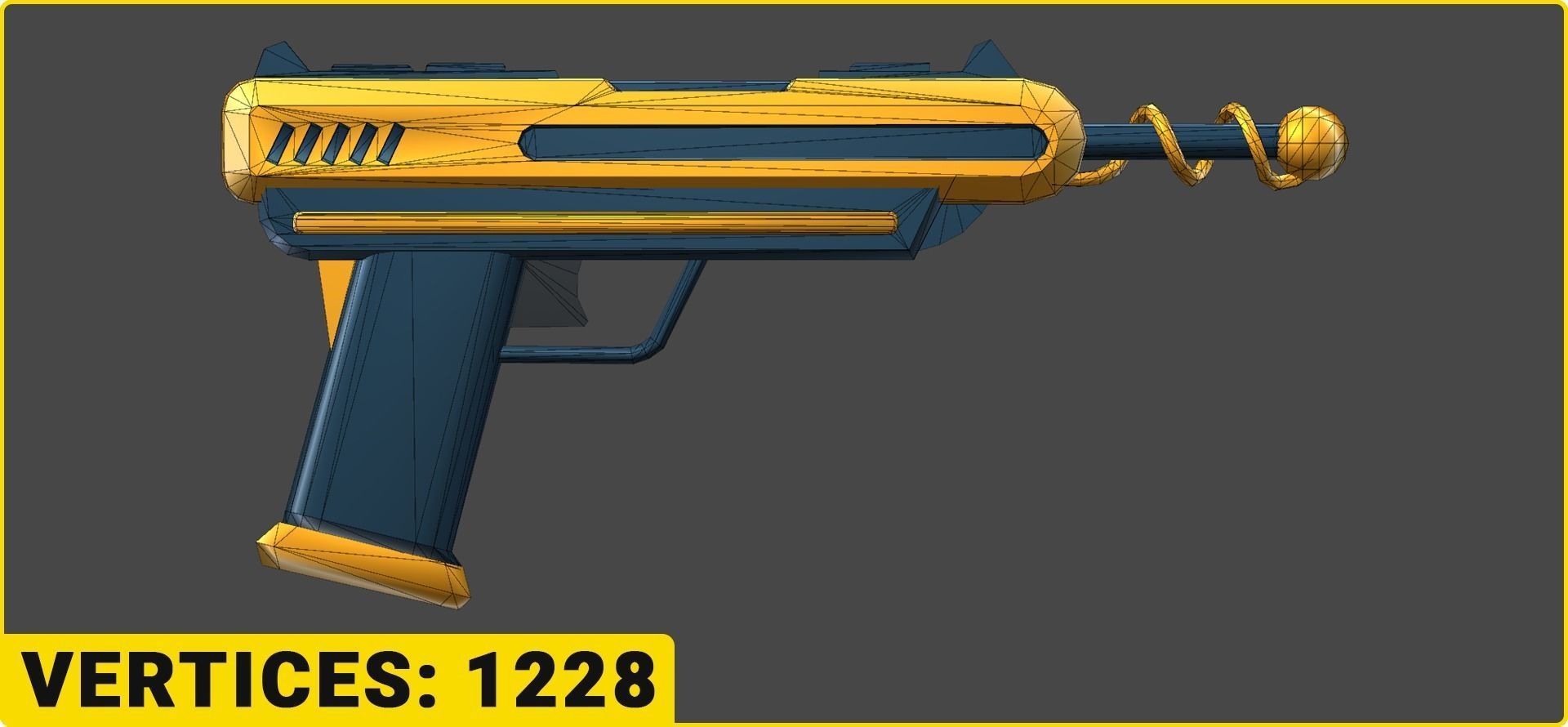 Toon SciFi Guns Bundle - 47 Low Poly Guns Low-poly 3D model_39