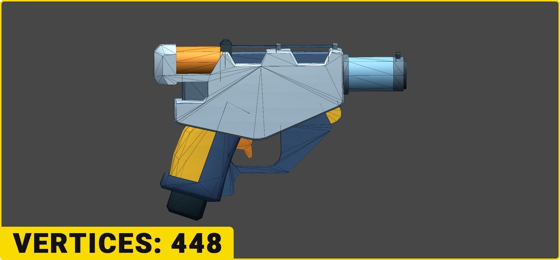 Toon SciFi Guns Bundle - 47 Low Poly Guns Low-poly 3D model_14