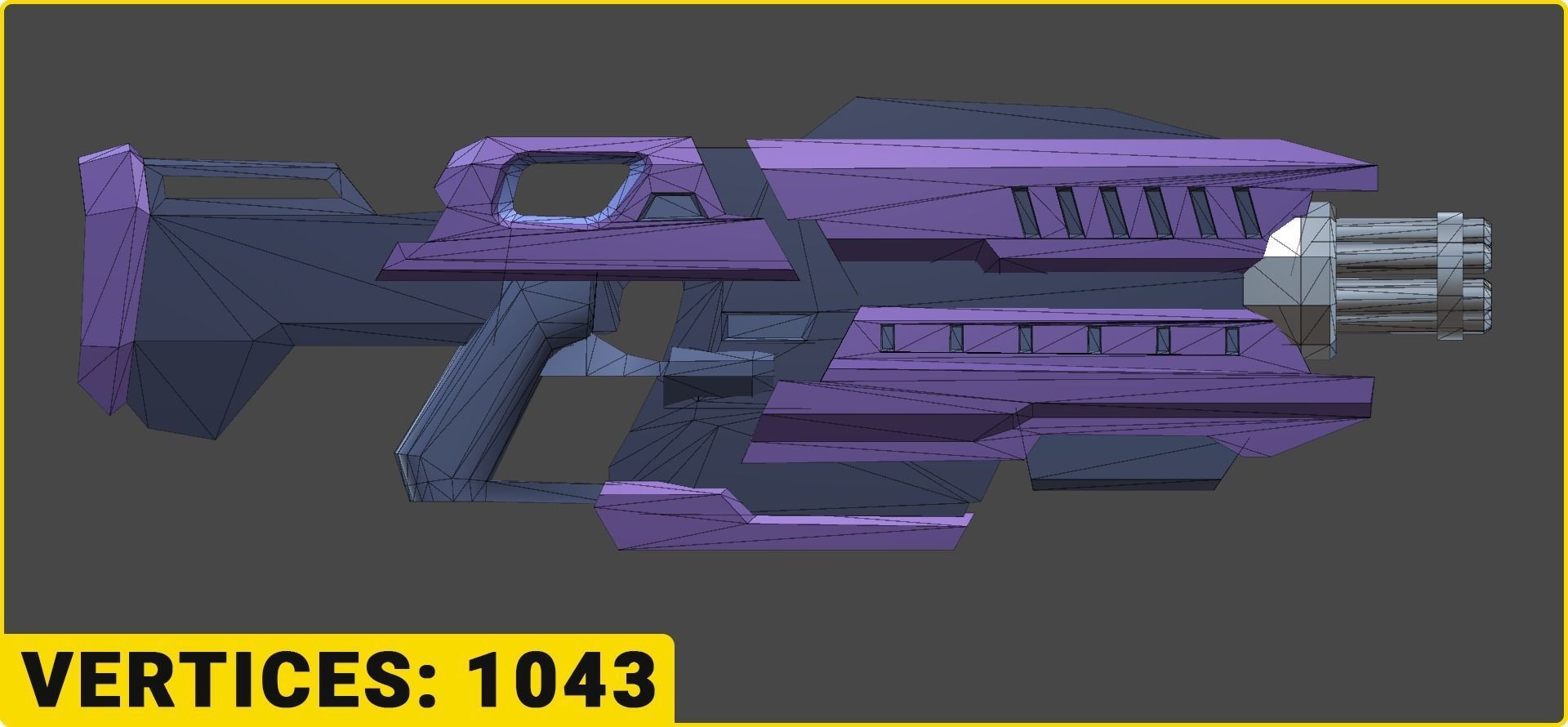 Toon SciFi Guns Bundle - 47 Low Poly Guns Low-poly 3D model_32