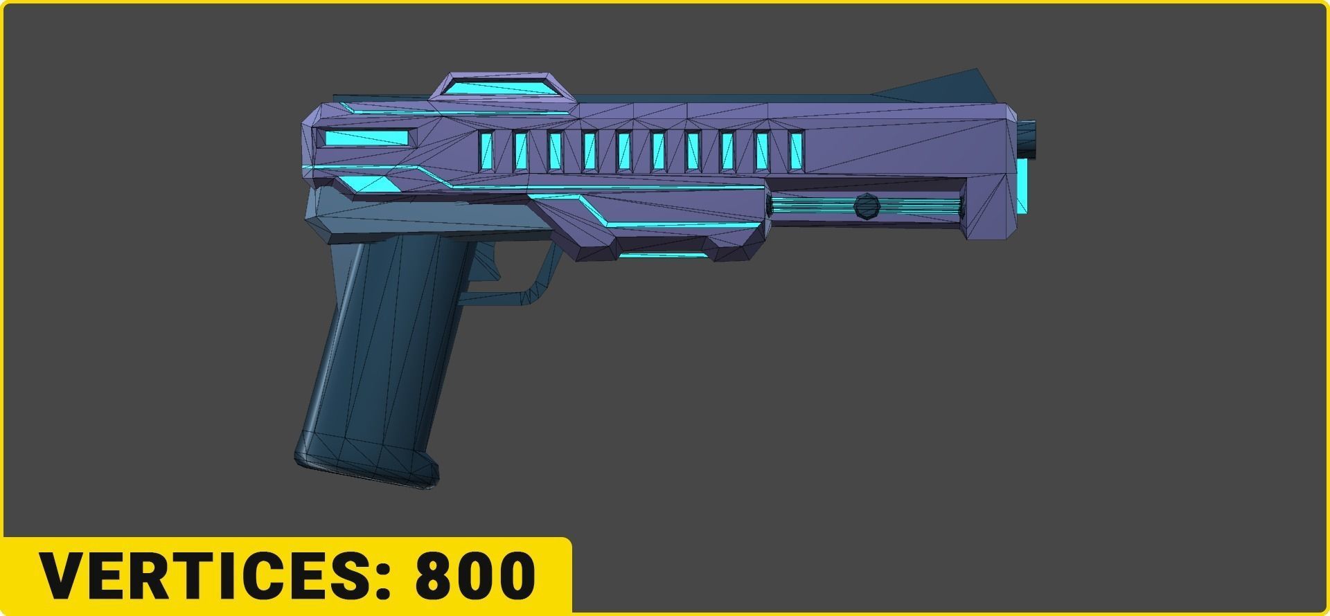 Toon SciFi Guns Bundle - 47 Low Poly Guns Low-poly 3D model_38