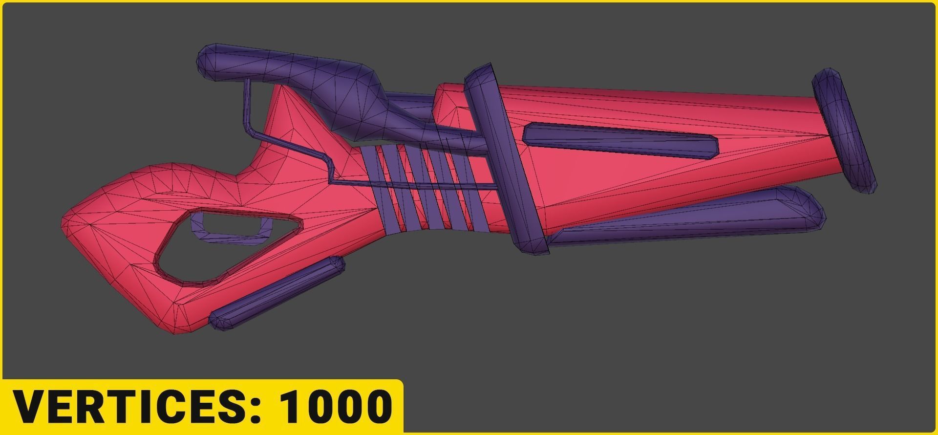 Toon SciFi Guns Bundle - 47 Low Poly Guns Low-poly 3D model_1