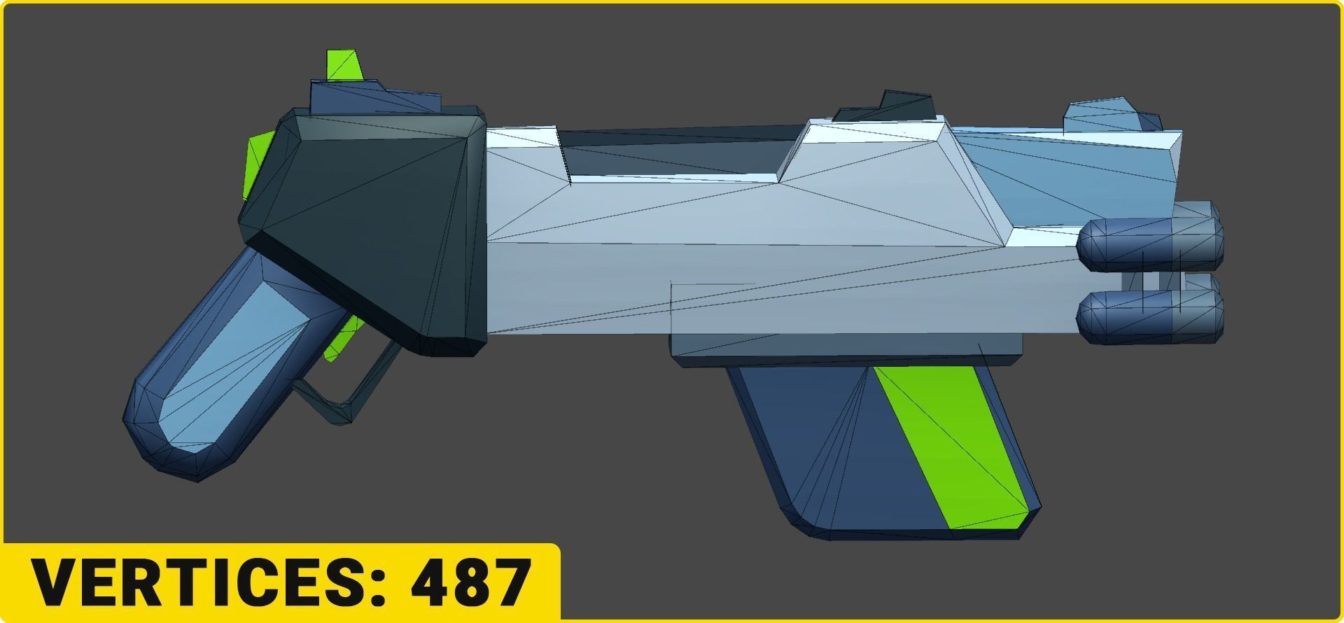 Toon SciFi Guns Bundle - 47 Low Poly Guns Low-poly 3D model_20