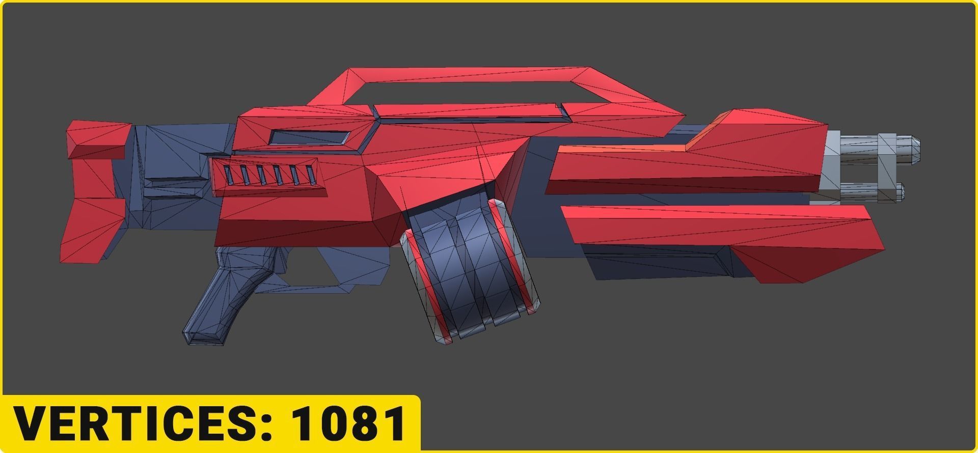 Toon SciFi Guns Bundle - 47 Low Poly Guns Low-poly 3D model_31